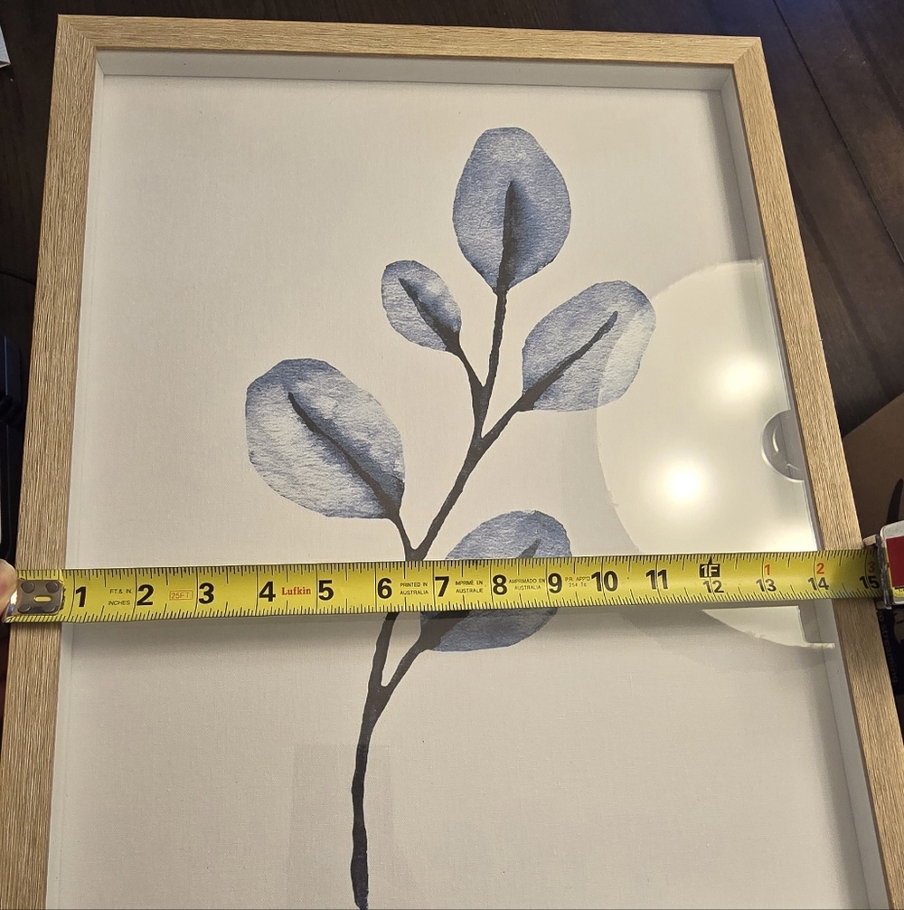 Set of Two Framed Shadow Box Leaf Art Prints - Picture 7 of 9